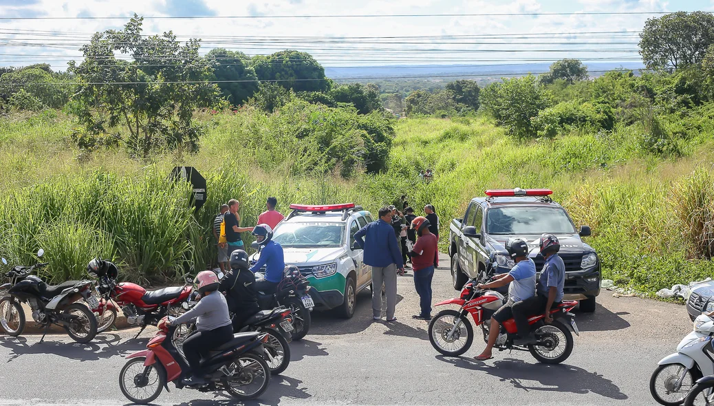 Local onde a vítima foi localizada