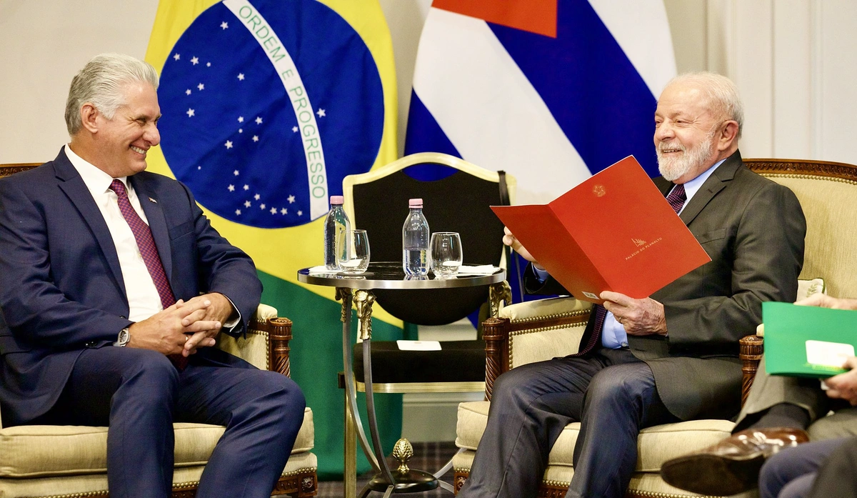 Lula e o ditador de Cuba, Miguel Díaz-Canel