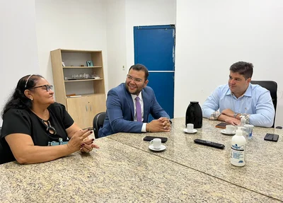 Maria Eurides e o vereador Luis André