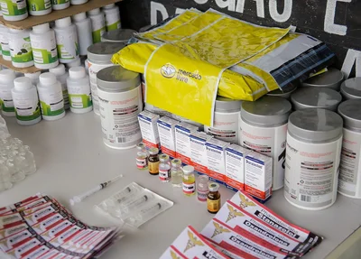 Material apreendido pela Polícia Civil nesta sexta-feira na casa do acusado em Parnaíba