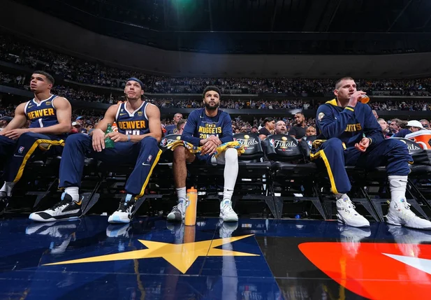 Michael Potter Jr, Jamal Murray, Aaron Gordon e Nikola Jokic