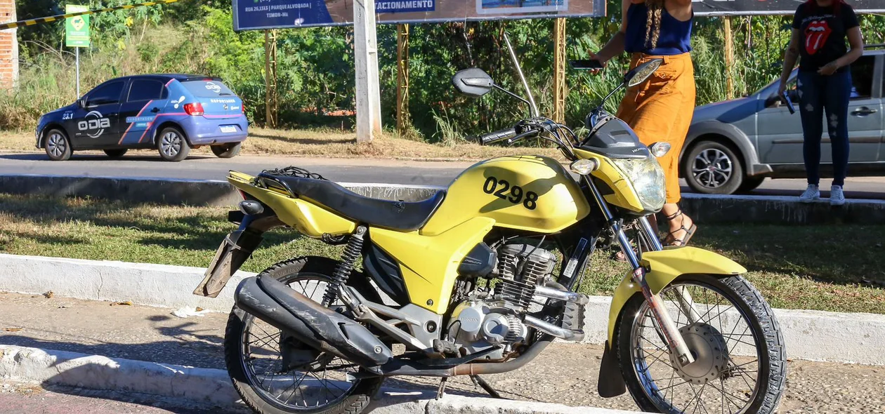 Motocicleta da vítima ficou intacta