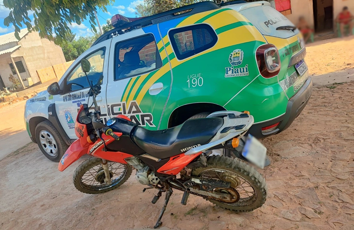 Motocicleta furtada foi recuperada pelo GPM de São Gonçalo do Gurguéia
