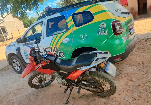 Motocicleta furtada foi recuperada pelo GPM de São Gonçalo do Gurguéia