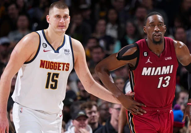 Nikola Jokic e Bam Adebayo