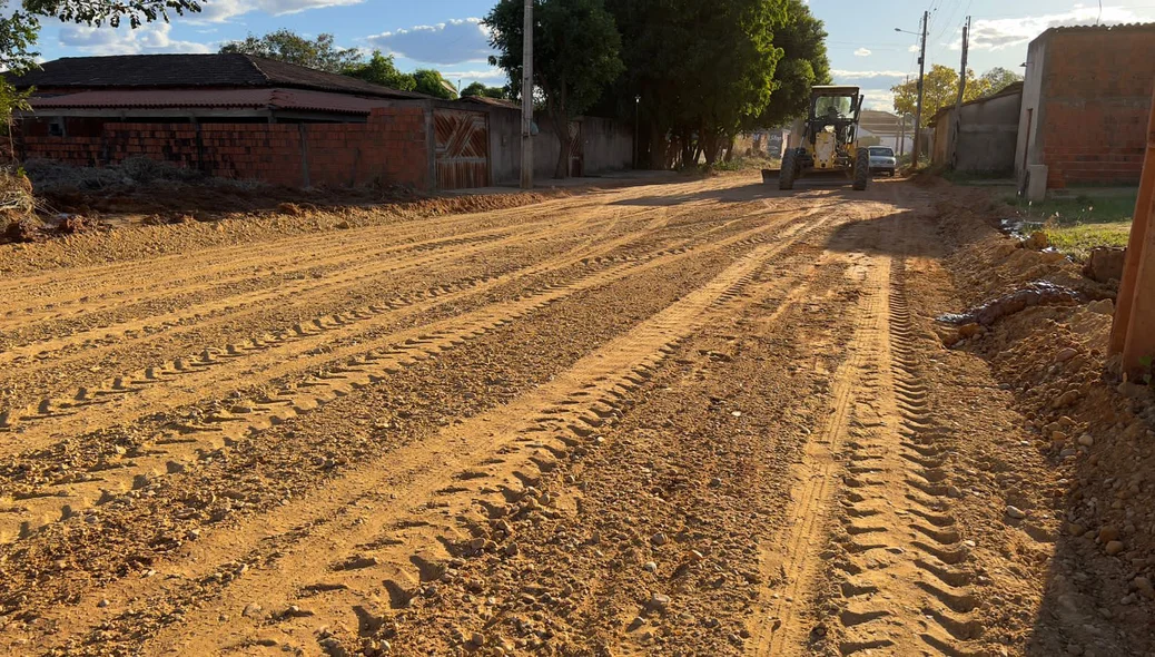 Nivelação da rua Boaventura Correia