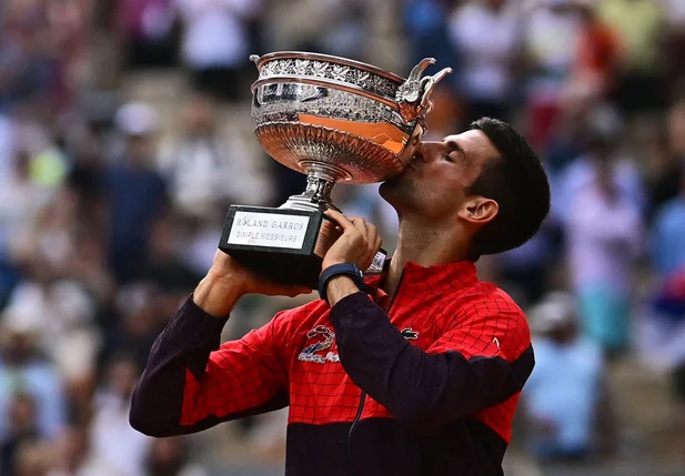 Novak Djokovic é o maior vencedor de Grand Slam do tênis