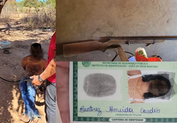 O acusado foi capturado pelos familiares da vítima de feminicídio