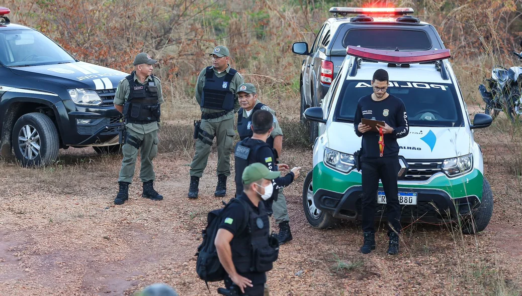 O corpo foi encontrado no bairro Aroeiras
