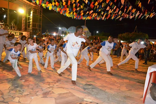 O evento também contou com apresentações de capoeira