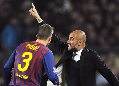 Piqué e Guardiola