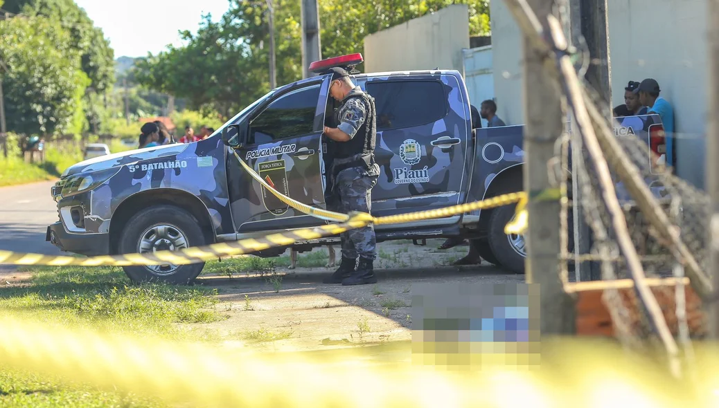 Polícia Militar isolou a área até a chegada da perícia