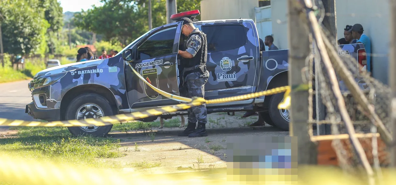 Polícia Militar isolou a área até a chegada da perícia