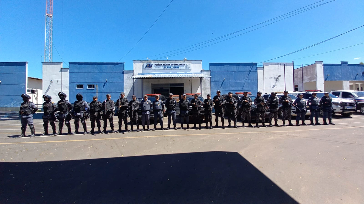 Policiais militares de Timon recebem apoio de forças de segurança do Maranhão