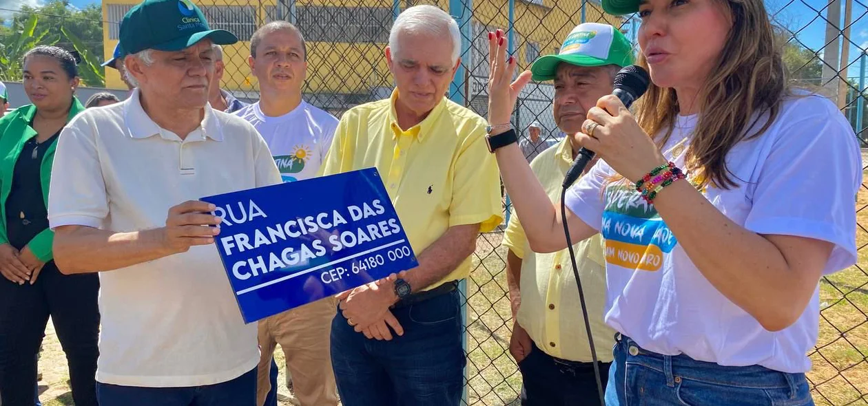 Prefeita de Esperantina entrega obras