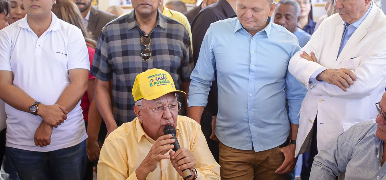 Prefeito Dr. Pessoa durante seu pronunciamento