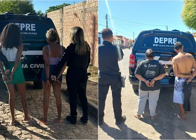 Presos na operação