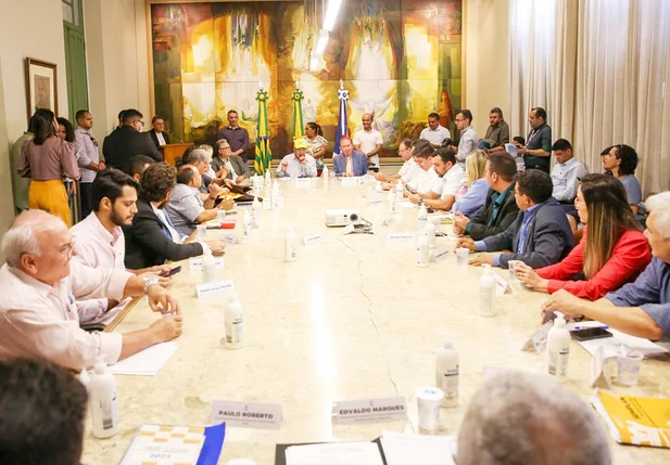 Reunião do prefeito Dr. Pessoa