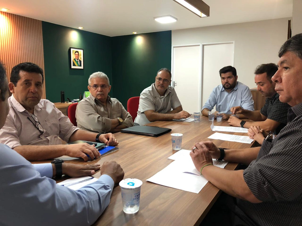 Reunião entre as equipes da SEMP, SADA e ADAPI