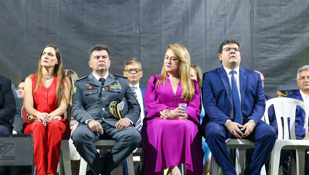 Scheiwan Lopes, deputada Simone Pereira e Rafael Fonteles