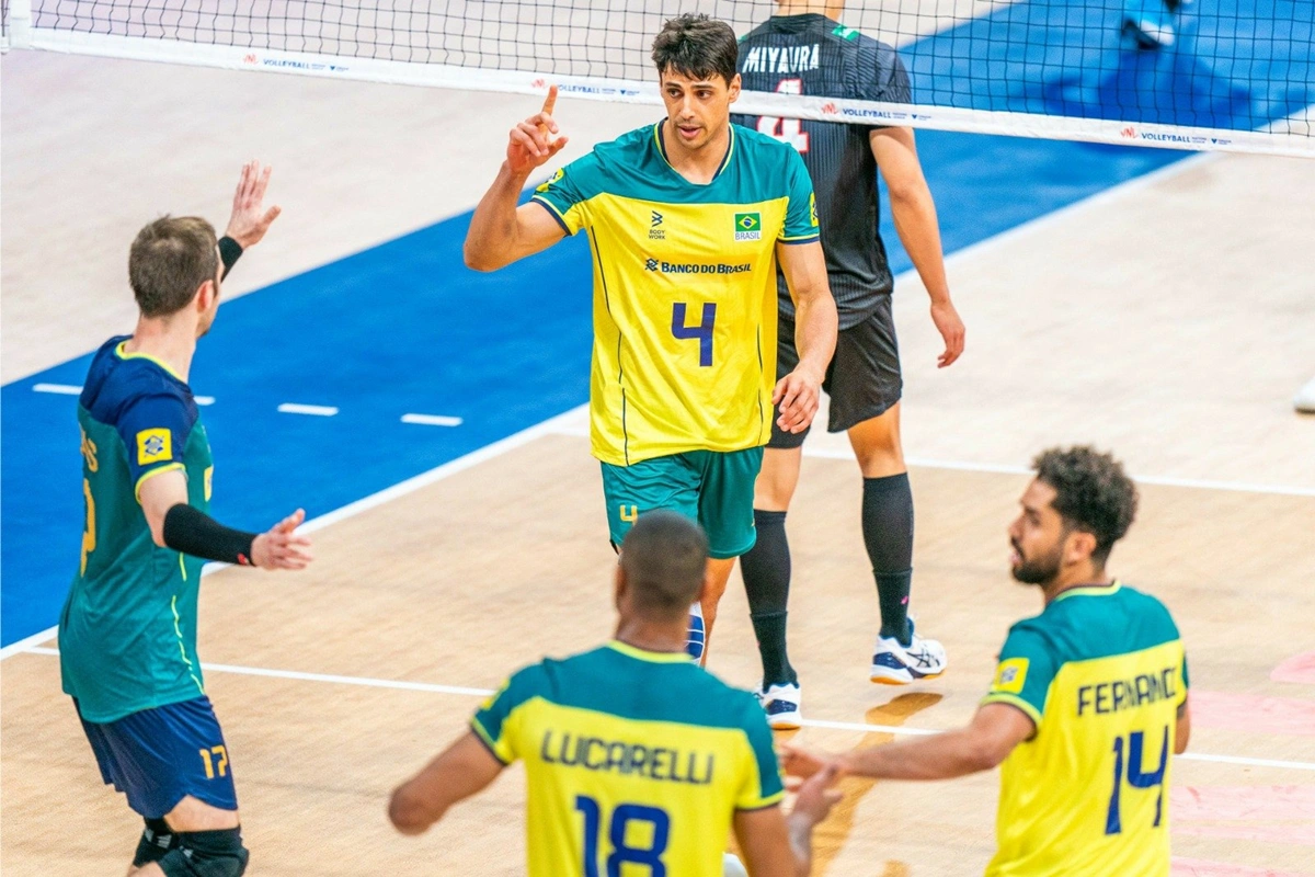 Seleção brasileira perdeu para o Japão por 3 sets a 2