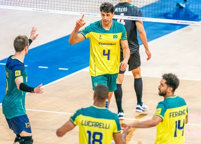 Seleção brasileira perdeu para o Japão por 3 sets a 2