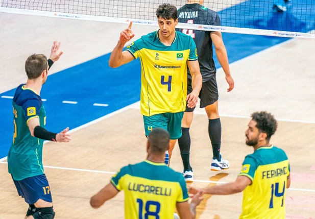 Seleção brasileira perdeu para o Japão por 3 sets a 2