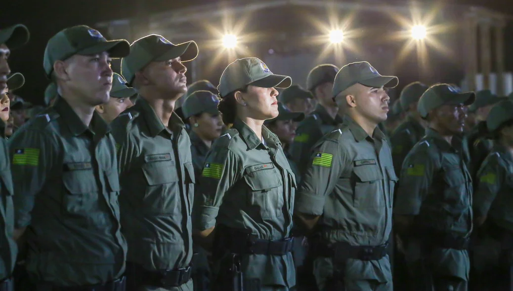 Solenidade de formatura dos soldados da Policia Militar