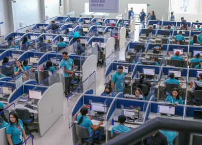Trabalhadores do call center
