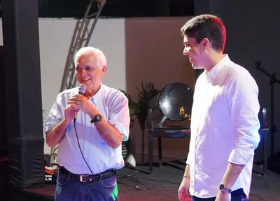 Vice-governador Themístocles Filho e o advogado Rômulo Faustino