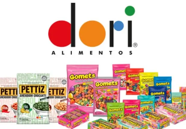 A empresa de alimentos Dori é conhecida por vender doces e amendoins.
