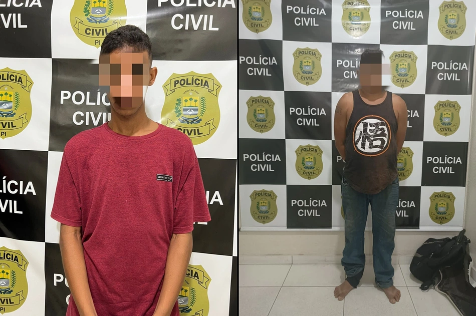 Acusados de roubarem moto e carro em Teresina