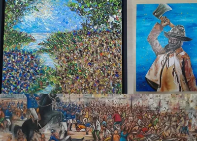 Algumas das obras que estão concorrendo ao concurso