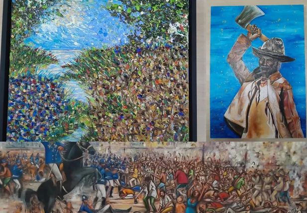 Algumas das obras que estão concorrendo ao concurso