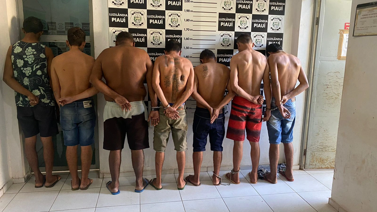 Alvos presos durante a Operação Controle em Luzilândia