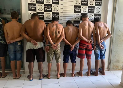 Alvos presos durante a Operação Controle em Luzilândia