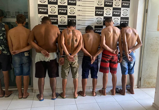 Alvos presos durante a Operação Controle em Luzilândia