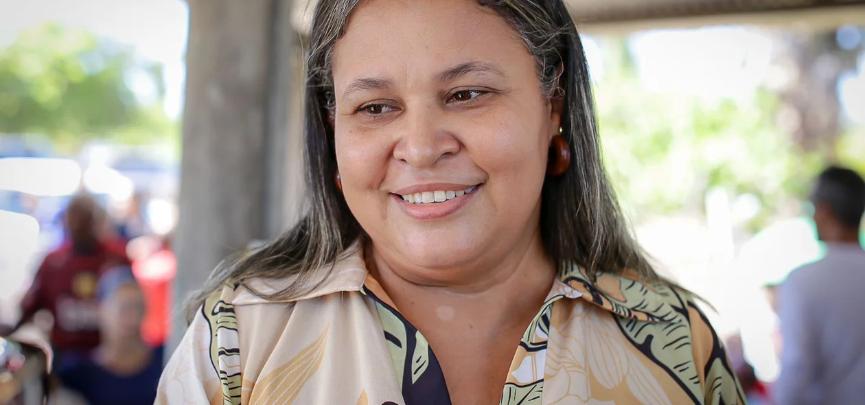 Ana Cristina, presidente da Associação dos Moradores do Povoado Camboa