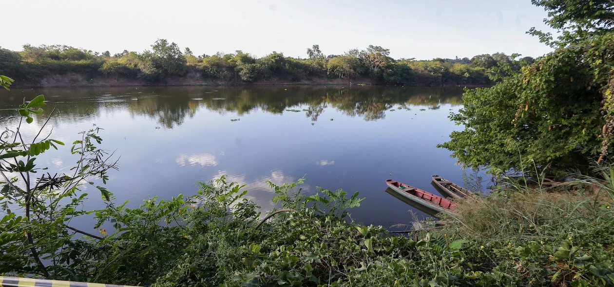 Área onde o pescador encontrou o corpo de Kelven