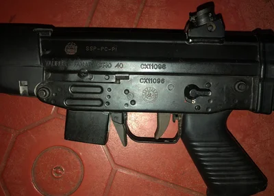 Arma furtada pelos criminosos