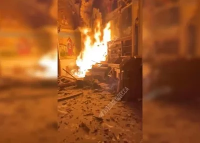 Ataque russo causa destruição na Ucrânia