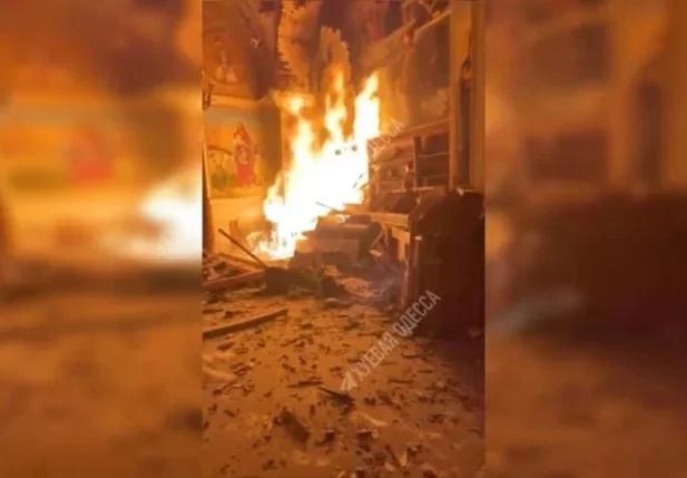 Ataque russo causa destruição na Ucrânia