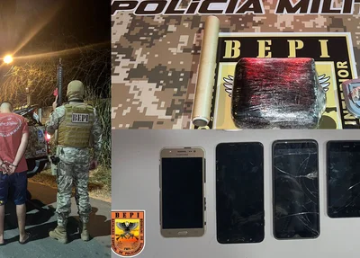 BEPI persegue e prende acusado de roubos, tráfico de drogas e adulteração de sinal identificador