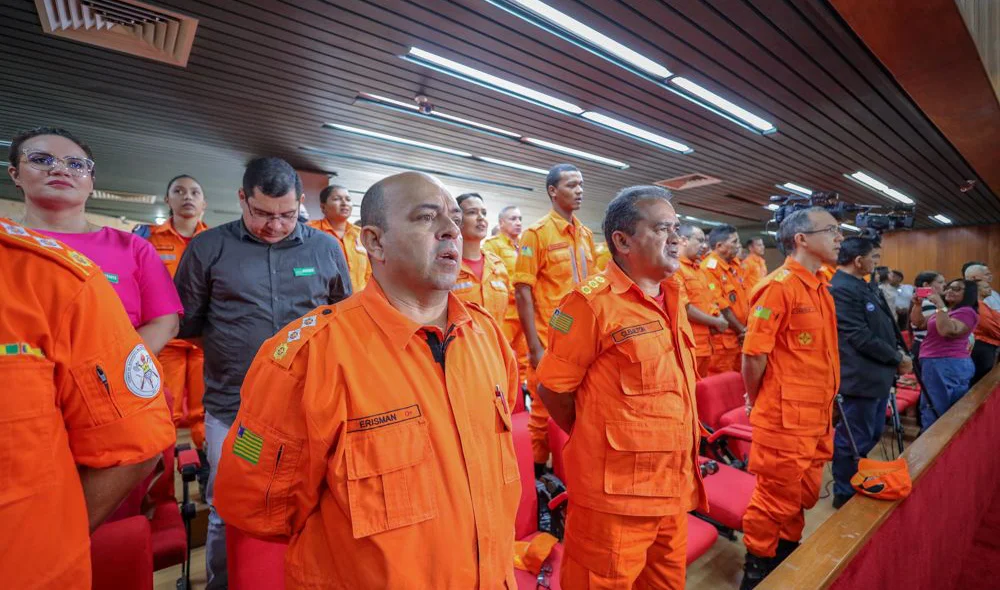 Bombeiros Militar do Piauí durante homenagem