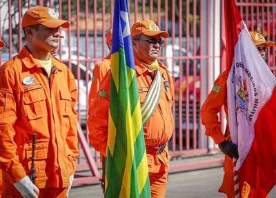 Bombeiros na solenidade