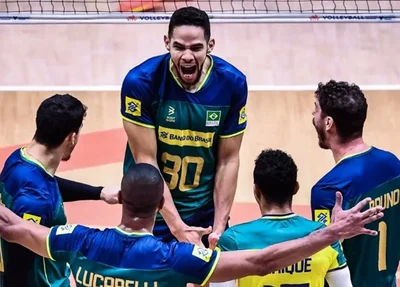 Brasil derrota Holanda na Liga das Nações de Vôlei