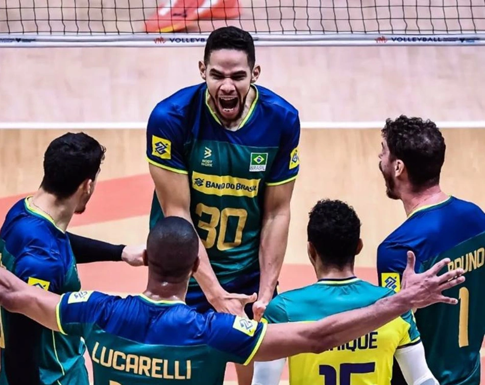 Brasil derrota Holanda na Liga das Nações de Vôlei