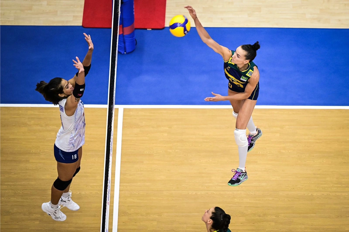 Brasil venceu a Tailândia por 3 sets a 0