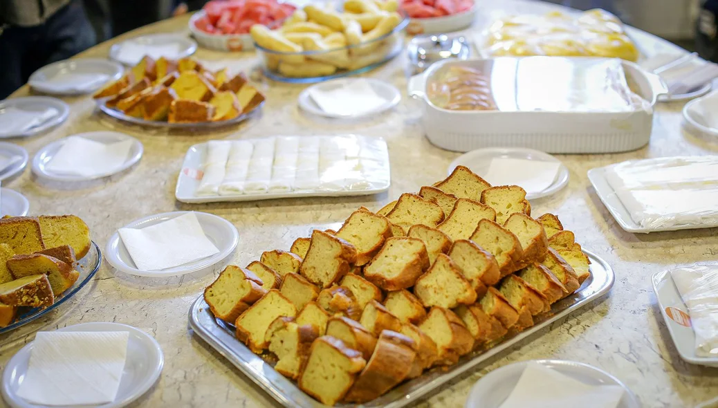 Café oferecido para a comunidade