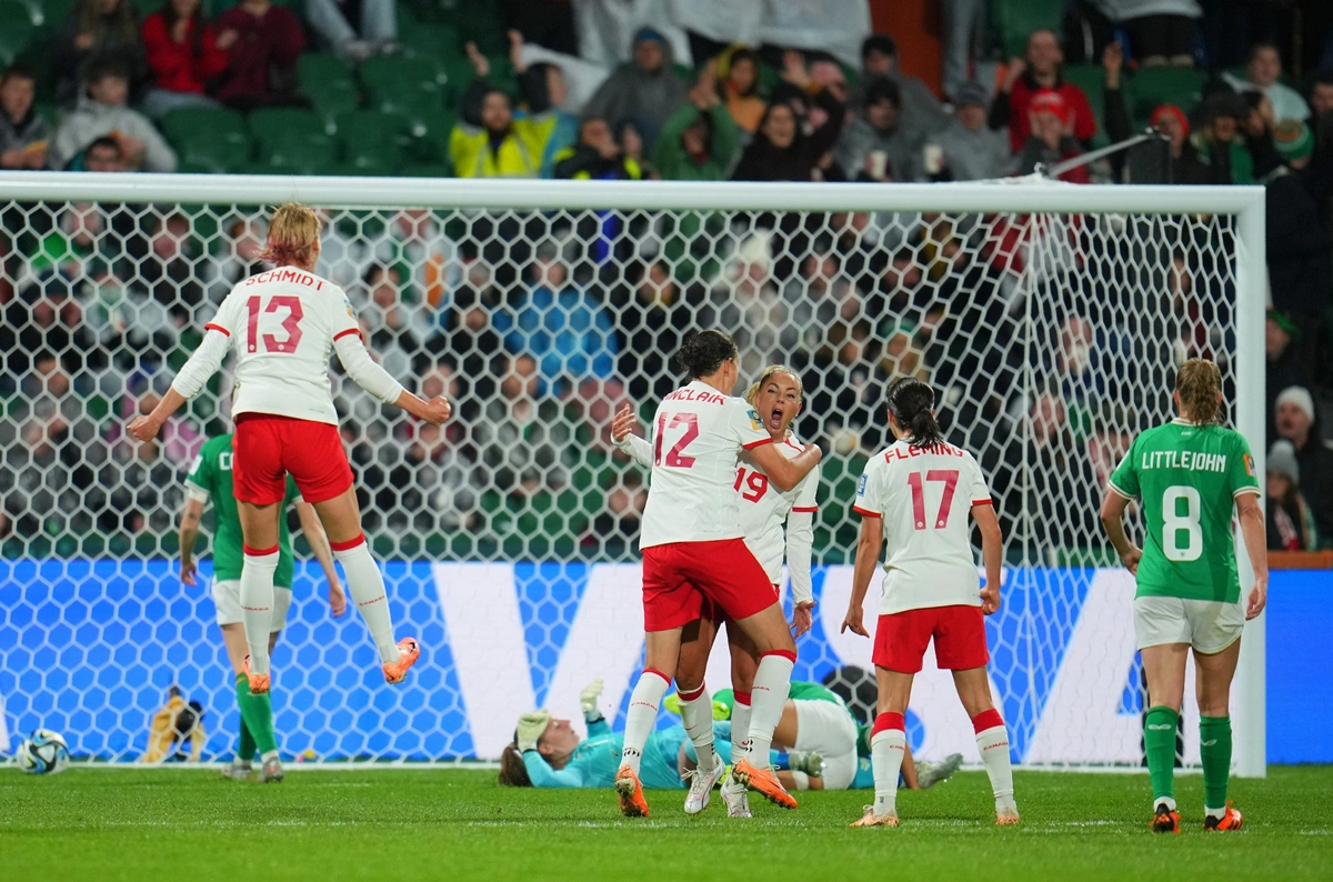Canadá venceu Irlanda por 2 a 1